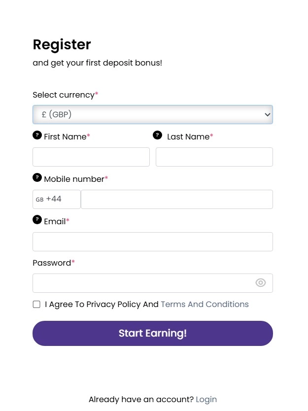 Registration & KYC